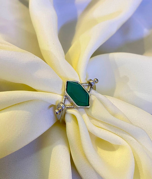 Classic Green Harmony Stone Ring