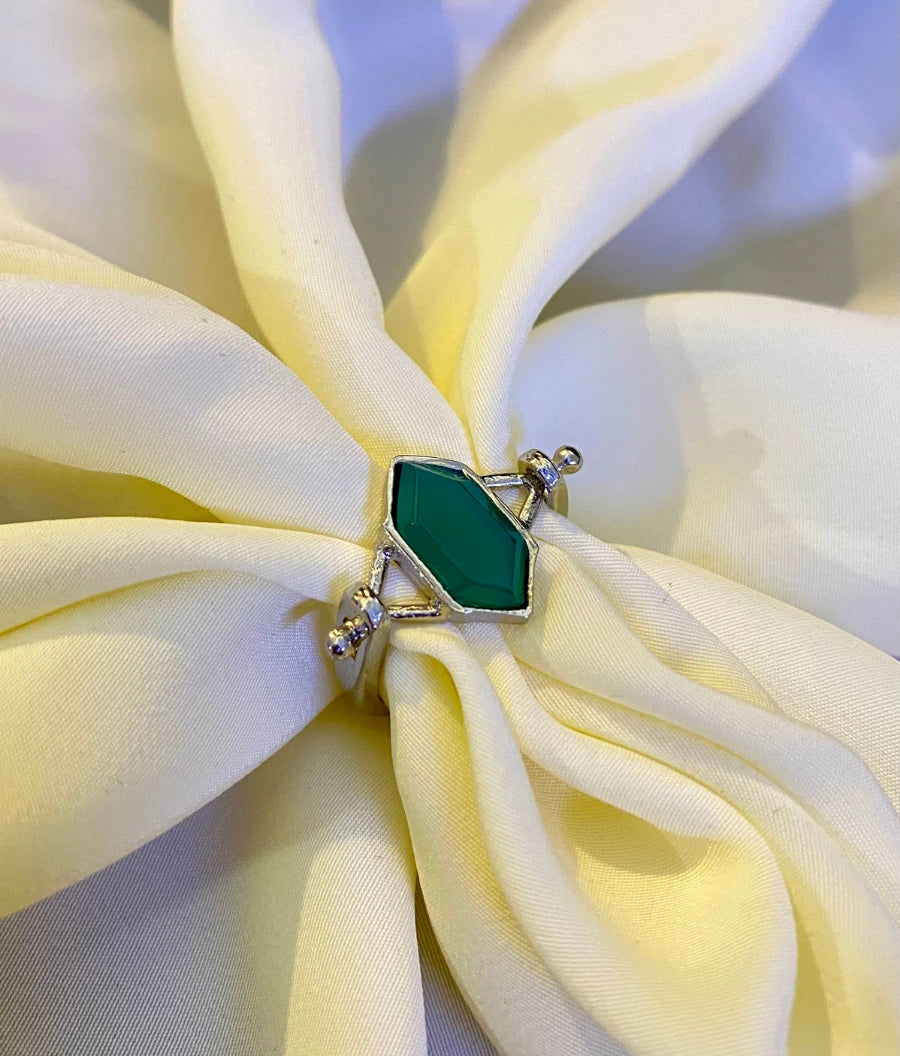 Classic Green Harmony Stone Ring