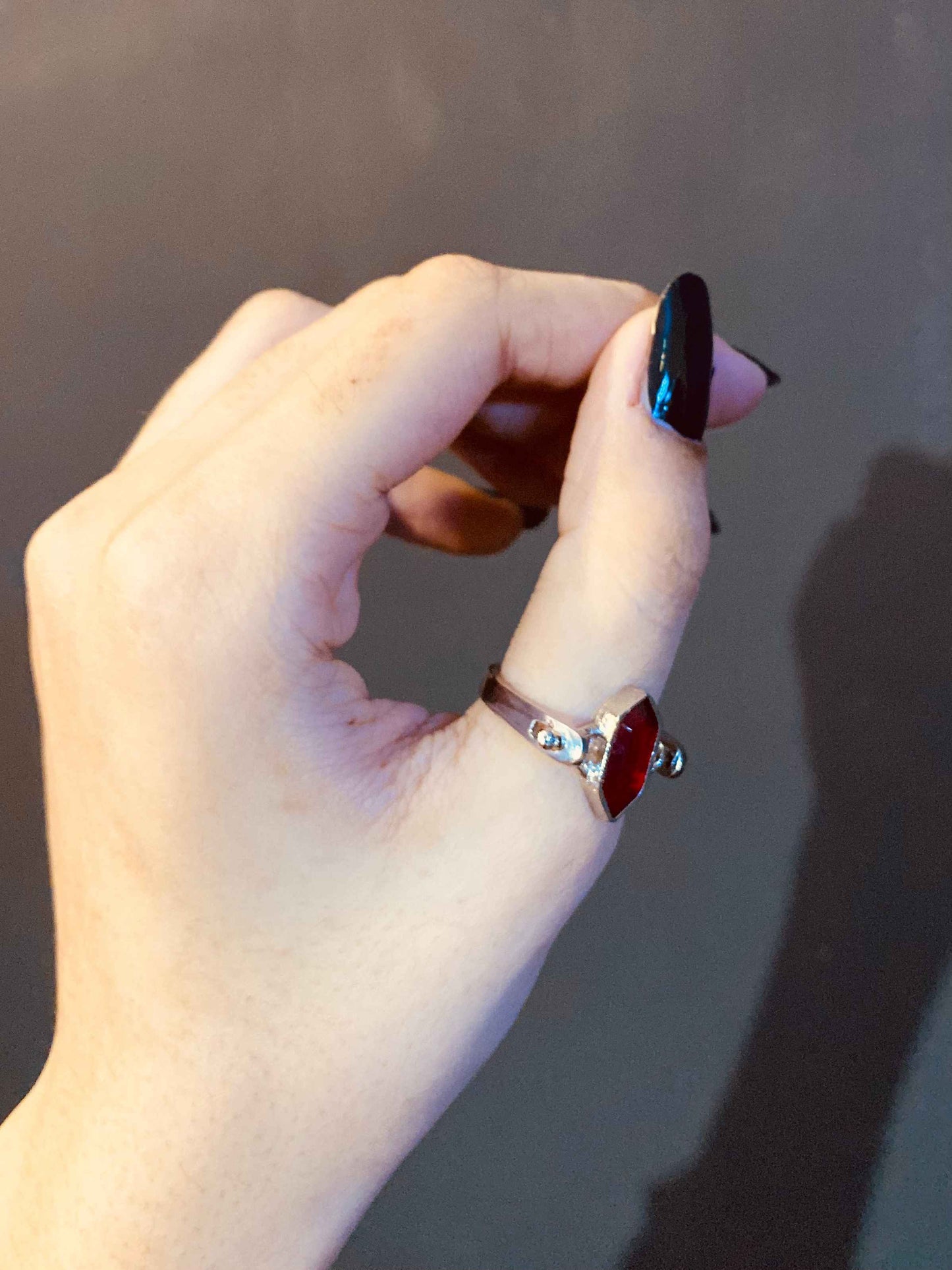 Classic Crimson aura Stone Ring