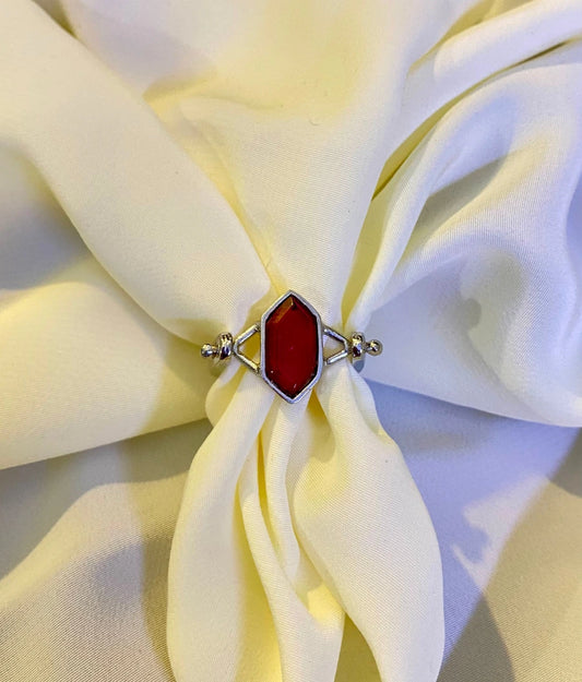 Classic Crimson aura Stone Ring