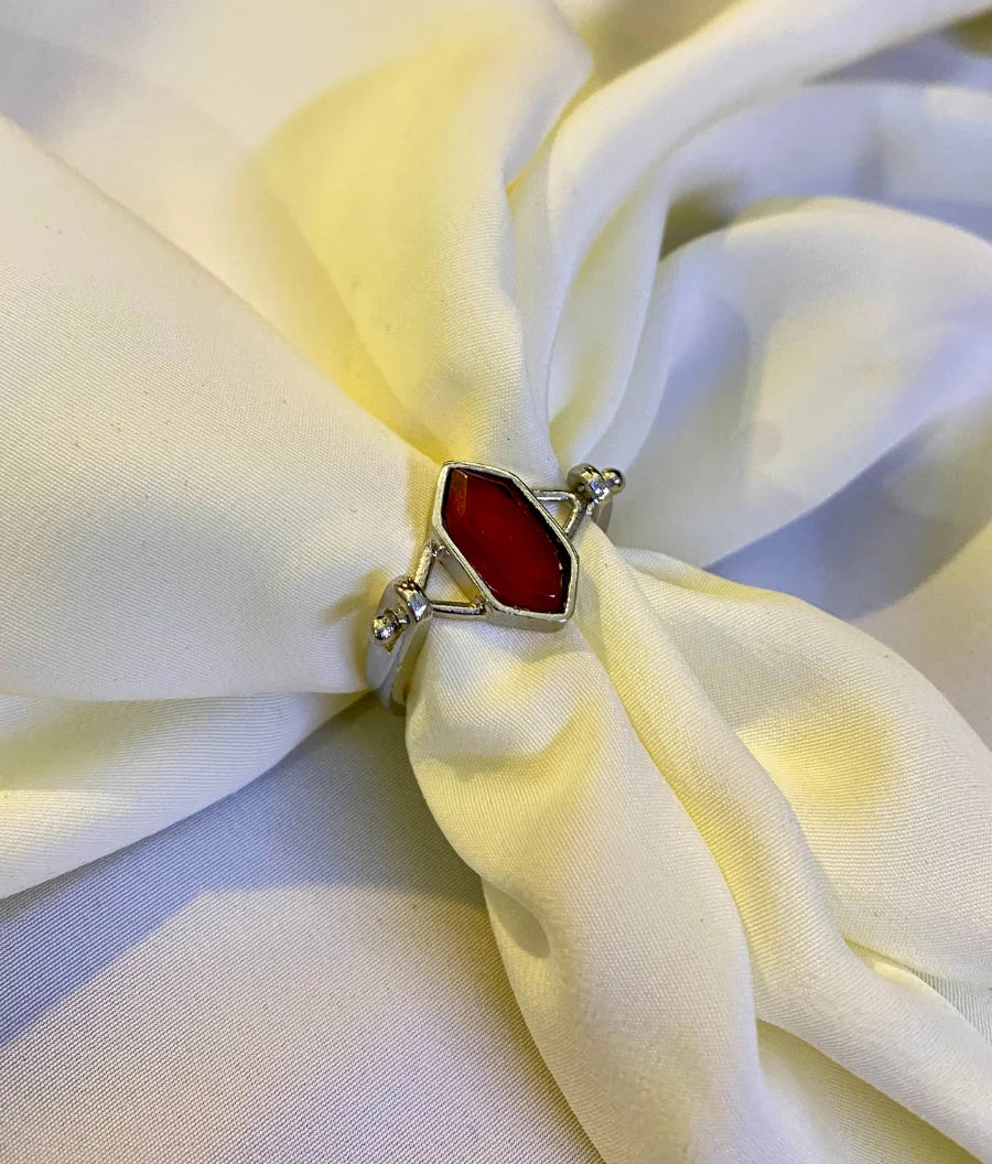 Classic Crimson aura Stone Ring