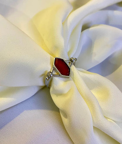 Classic Crimson aura Stone Ring