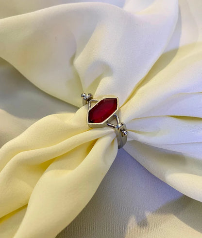 Classic Crimson aura Stone Ring