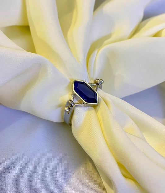 Classic Blue horizon Stone Ring