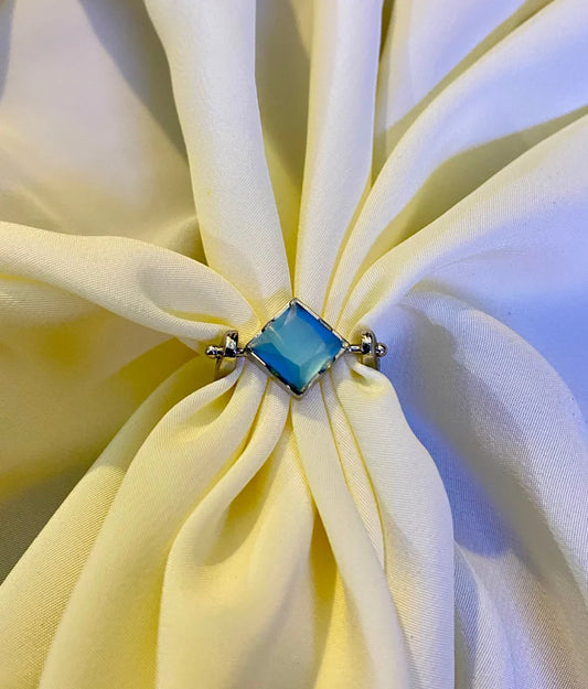 Crystal  Azure breeze Stone Ring