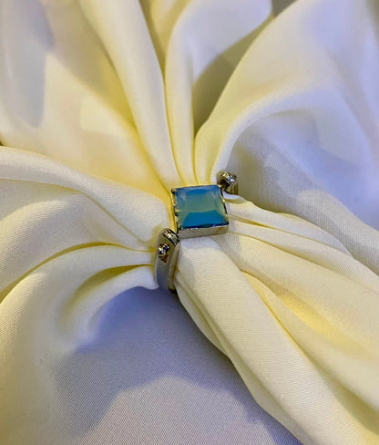 Crystal  Azure breeze Stone Ring