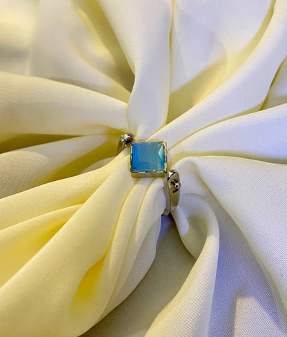 Crystal  Azure breeze Stone Ring