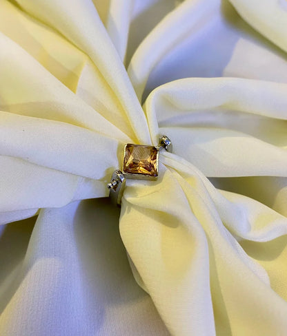 Crystal Rose gold Stone Ring