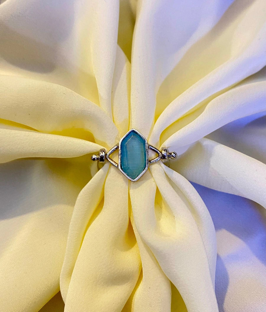 Classic Mist Sky Stone Ring
