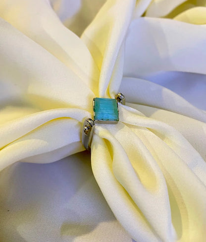 Crystal Royal Emerald Stone Ring