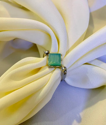 Crystal Royal Emerald Stone Ring