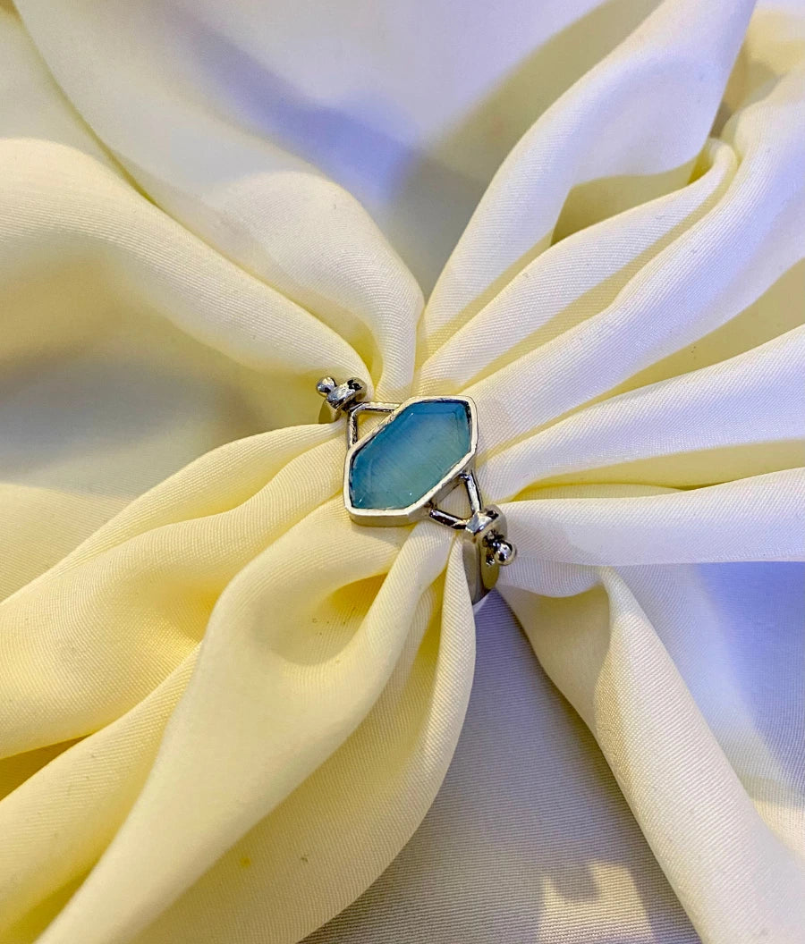 Classic Mist Sky Stone Ring