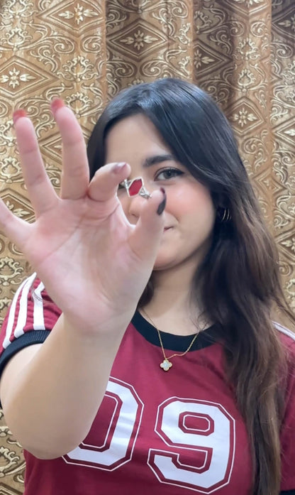 Classic Crimson aura Stone Ring