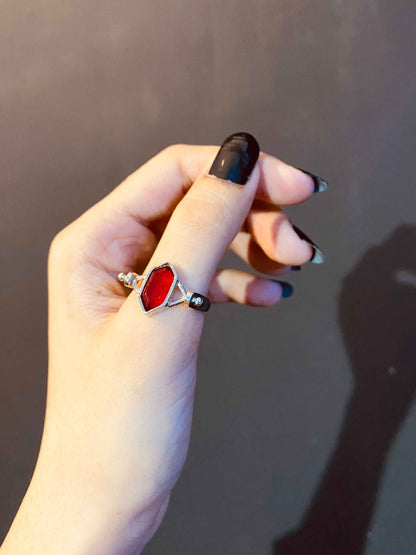 Classic Crimson aura Stone Ring