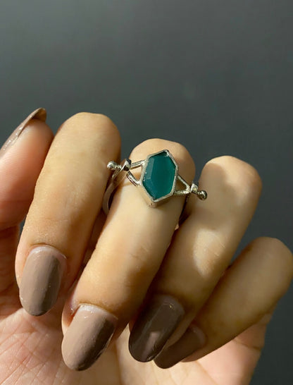 Classic Green Harmony Stone Ring