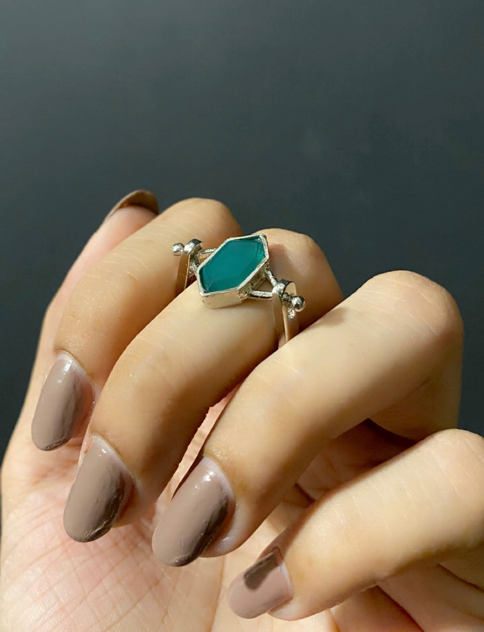 Classic Green Harmony Stone Ring