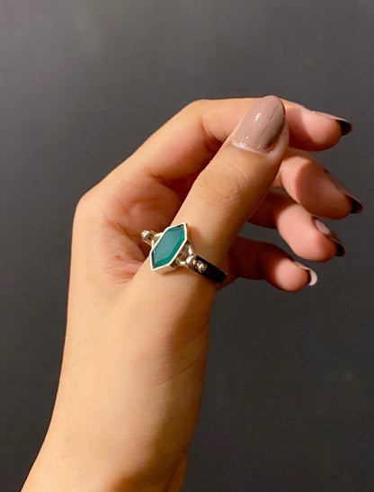 Classic Green Harmony Stone Ring