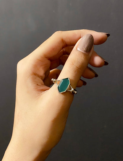 Classic Green Harmony Stone Ring