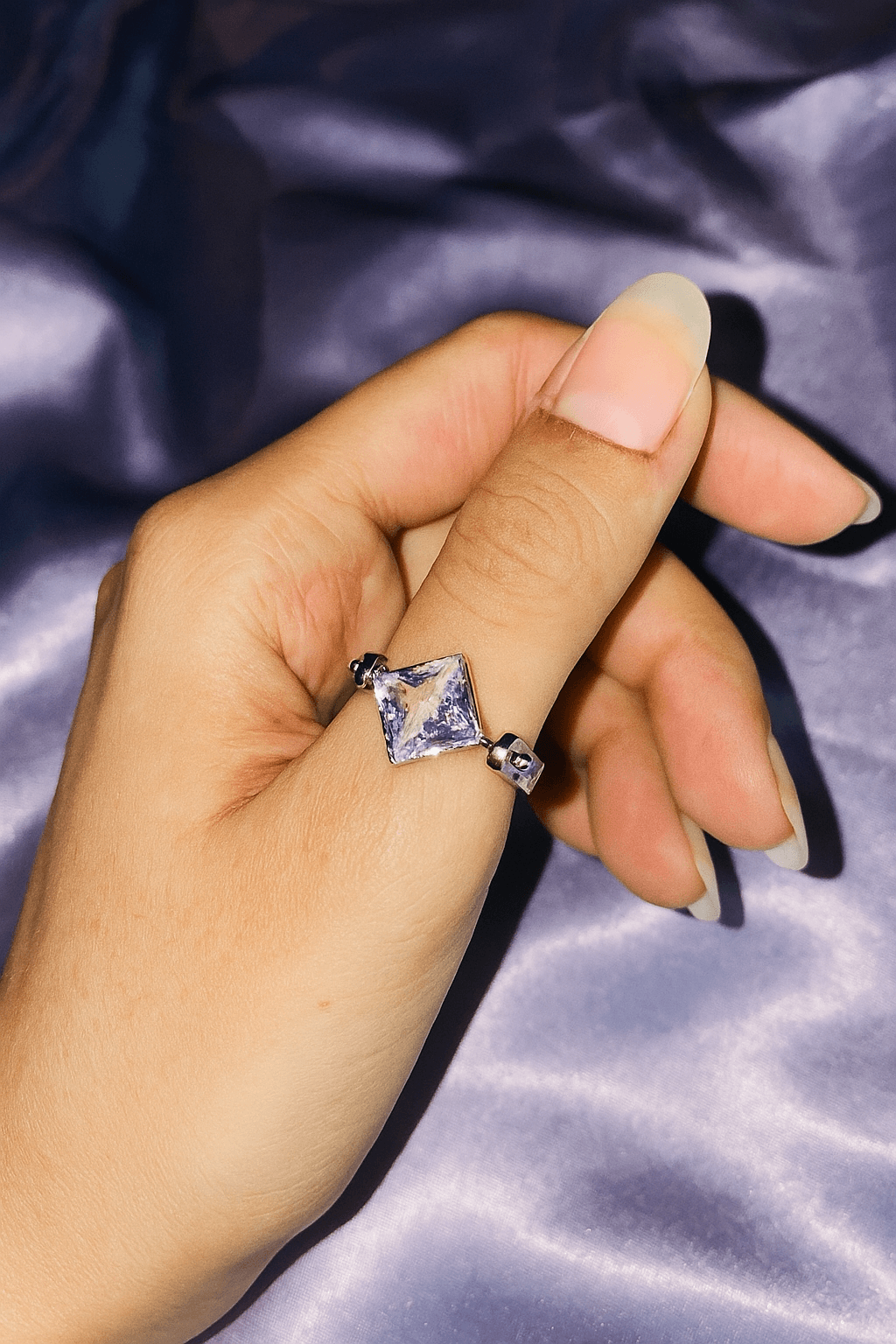 Crystal Moonlight Stone Ring